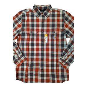 Carhartt NWT Loose Fit Midweight Chambray Long Sleeve Shirt Men’s SMALL 104910